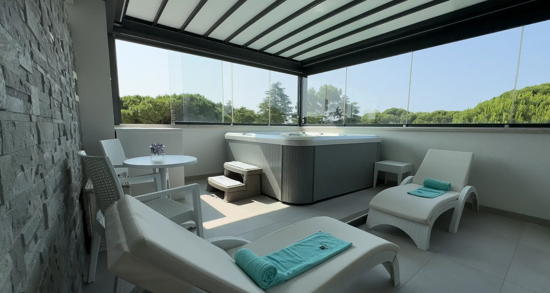 Area relax idromassaggio Lignano Sabbiadoro hotel